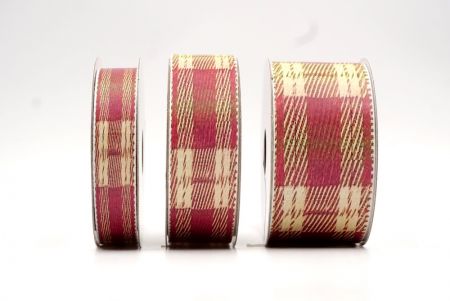 Beeren- und Beige-Faded Plaid-Ribbon_AI